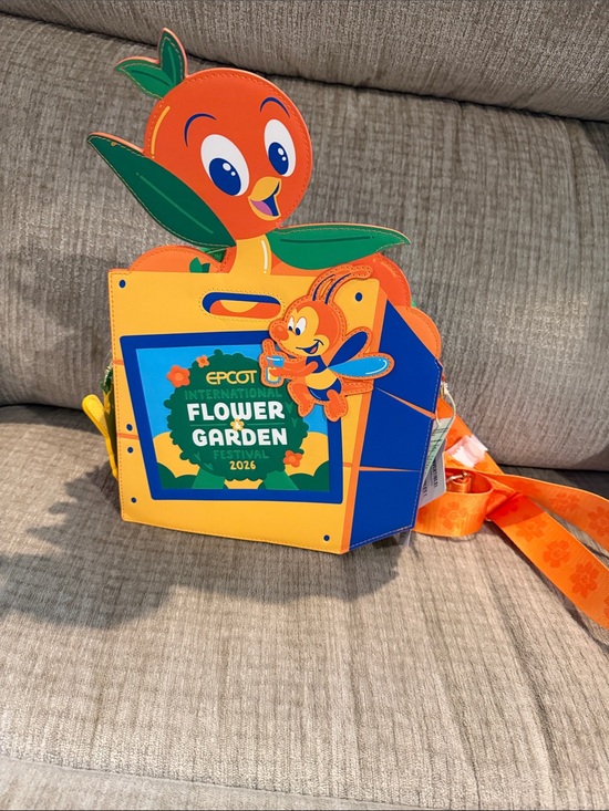 Disney loungefly Handbags - Disney’s EPCOT Flower & Garden Orange Bird Crossbody Bag 2026